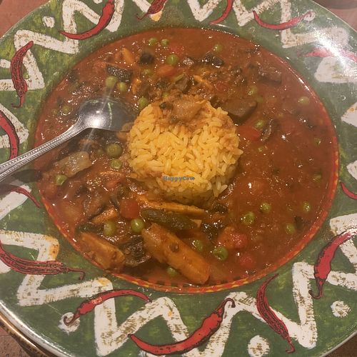 Vegan Paella at Los Amigos in Atlantic City