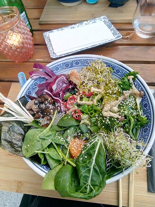 Ramen, looks beautiful could have more taste at Guga Spicy in Gdansk