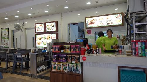 cafe interior at The Green Hut in North Singapore