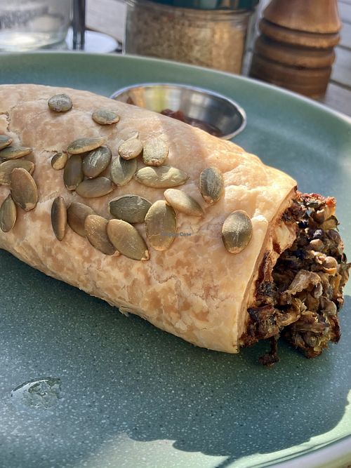Mushroom/lentil roll, a bit dry  at Bespoke Kitchen  in Queenstown