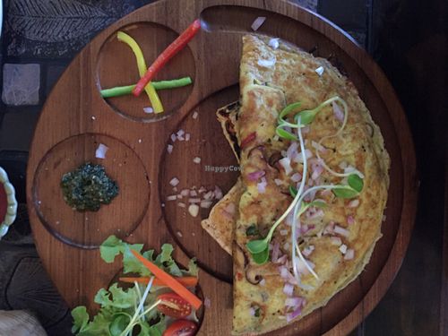 Delux egg and vegetable sandwich at Karma Kitchen in Chiang Mai