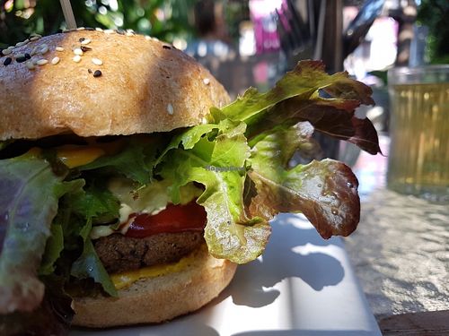 Burger at Karma Kitchen in Chiang Mai