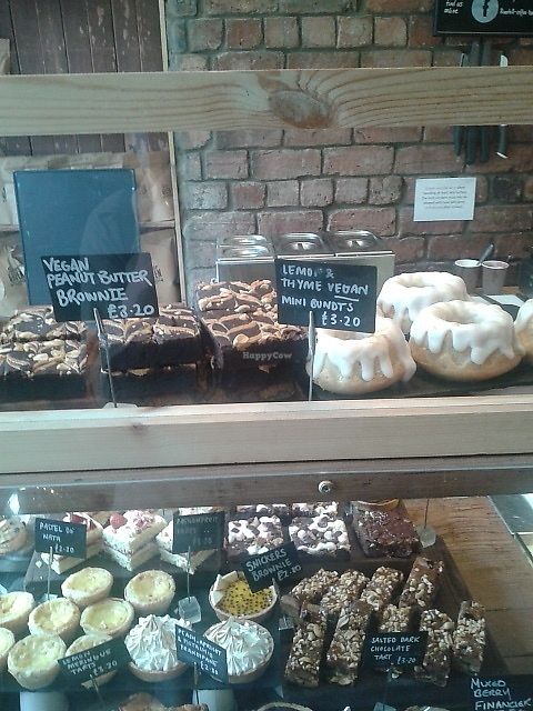 Vegan cakes at Riverhill Coffee Bar in Glasgow