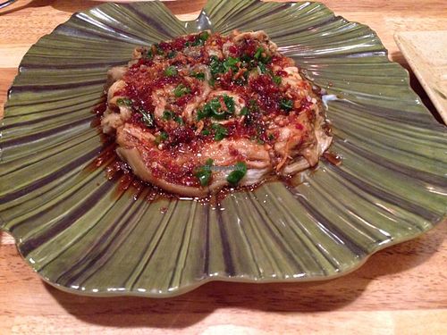 grilled eggplant at Hoa Nguyen in Westminster