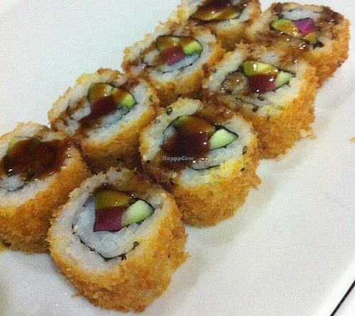 Vegetables fried sushi (Vegan) at HuaSheng in Lisbon