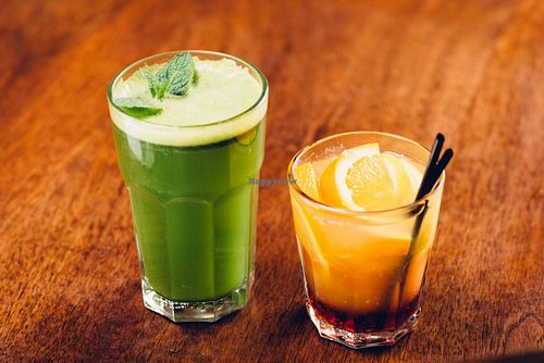 mint lemonade at Cheder in Krakow