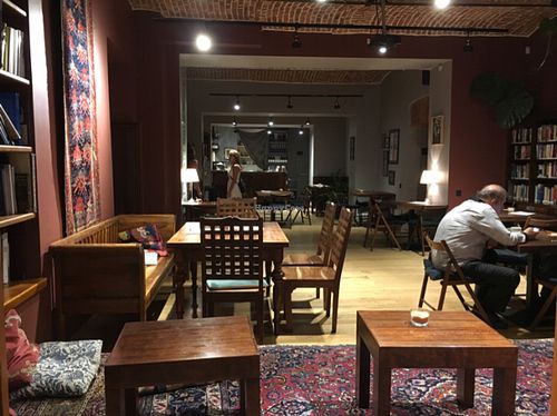 inside  at Cheder in Krakow