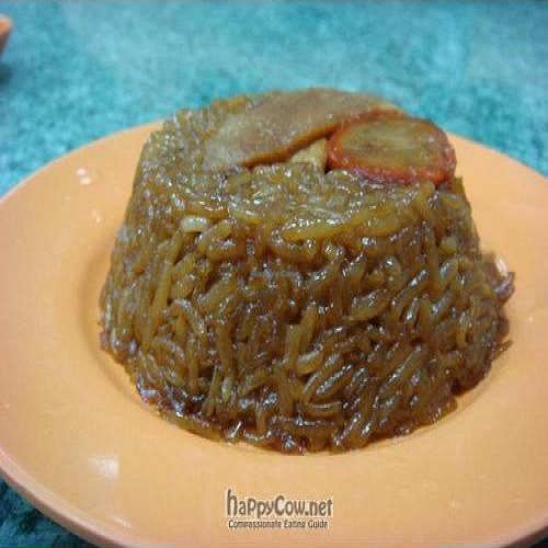 Glutinous Rice. It may look undoubtedly strange--but for me, it tasted fabulous with soy chicken and it wasn't so greasy! at Water Lily Restaurant in Kuala Lumpur