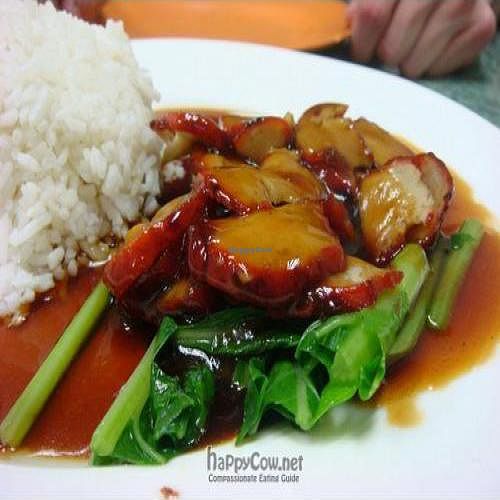 Bbq Pork with Rice. Saucy and delicious. at Water Lily Restaurant in Kuala Lumpur