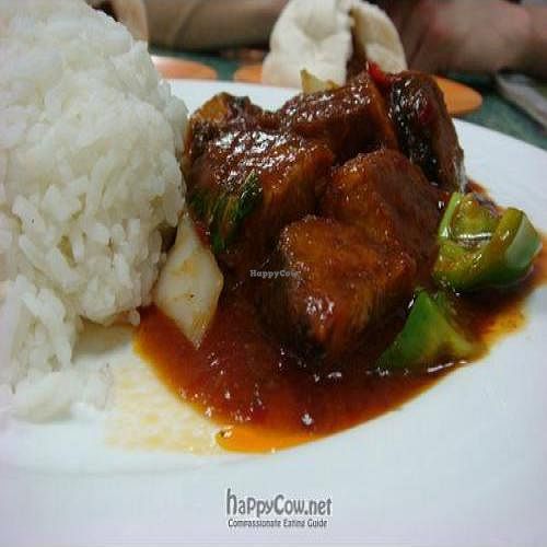 Spicy Tetaum Fish with Rice (misspelling) at Water Lily Restaurant in Kuala Lumpur