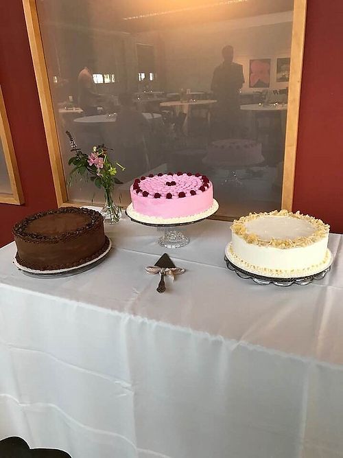 Vegan wedding cakes! Chocolate, mixed berry, and lemon at Whisk Bakery in St Louis