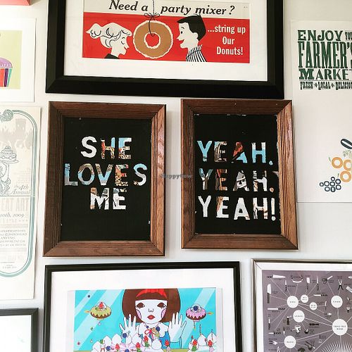 Cute decor inside  at Whisk Bakery in St Louis