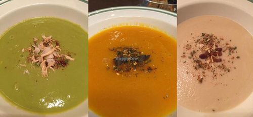 Pea soup, pumpkin soup, onion soup at Gajbica in Zagreb