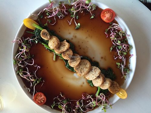 Vegan Scallops at Local Healthy Tapas & Sake in Costa Mesa