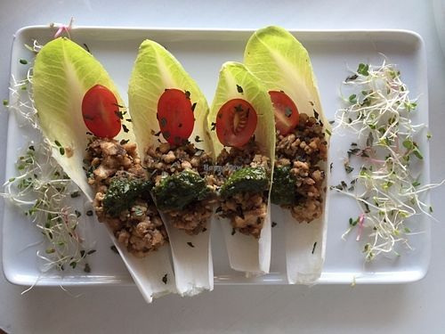 Lettuce w shroom filling at Local Healthy Tapas & Sake in Costa Mesa