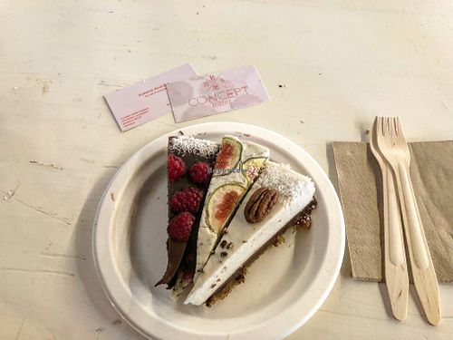 vegan cakes at Concept in Piestany