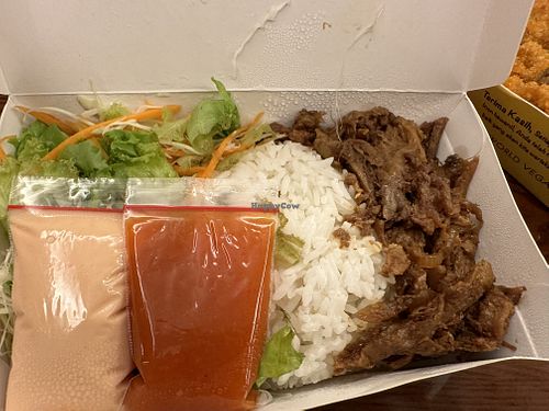 Vegan teriyaki was a fav amongst the kids   at Loving Hut in Tanjung Duren