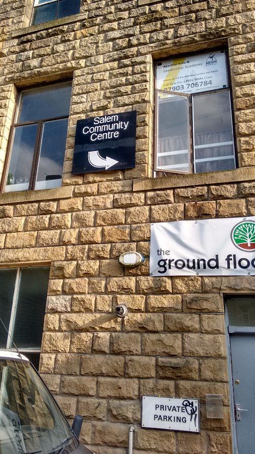 Outside at Shallot in Hebden Bridge