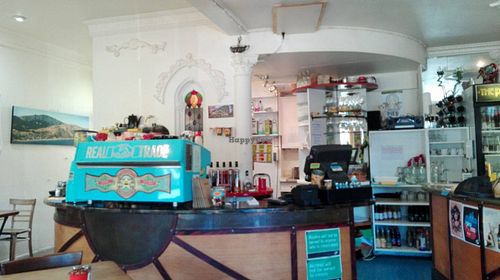 Really good coffee at The Perching Parrot in Paekakariki