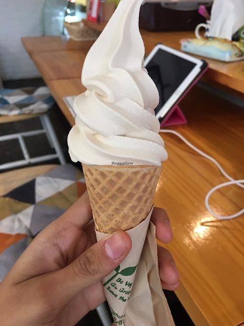 Vegan soft serve! at DalYang - Sweet Kitten 달냥 in Seoul