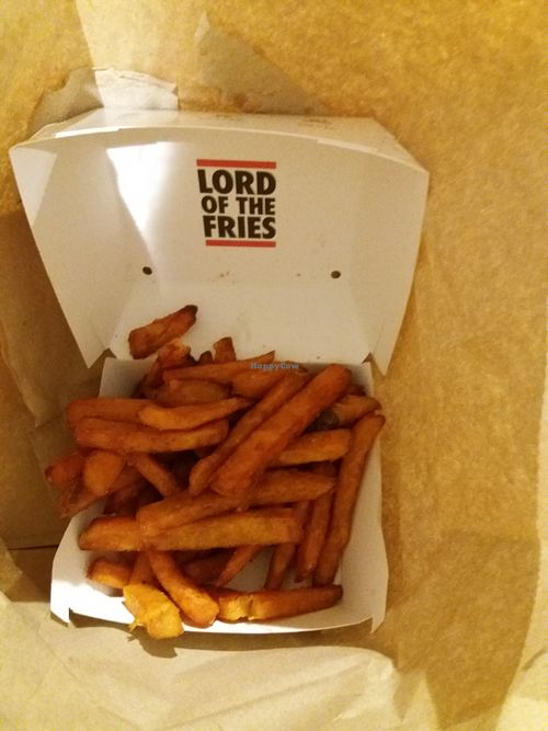 Sweet potato fries at Lord of the Fries in Parramatta