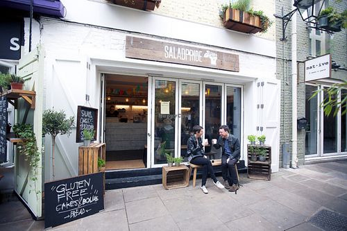 Outside SaladPride at SaladPride in London