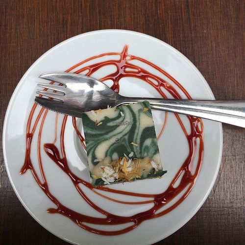 mint and vanilla cake at SaladPride in London