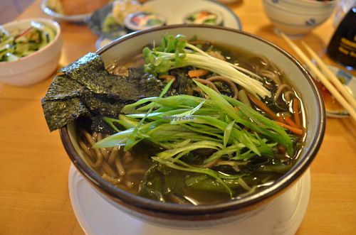  Sansai Noodle Soup in the dinner menu at Cha-Ya in San Francisco