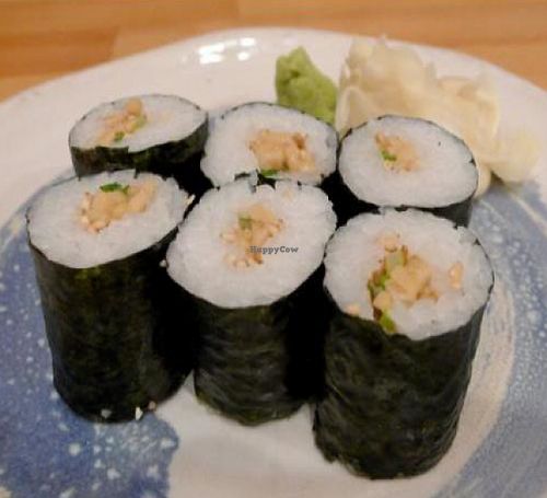 Natto Fermented soy beans sushi roll. at Cha-Ya in San Francisco
