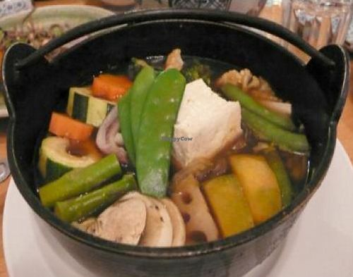 Cha- Ya Nabe ( Vegan Sukiyaki) at Cha-Ya in San Francisco