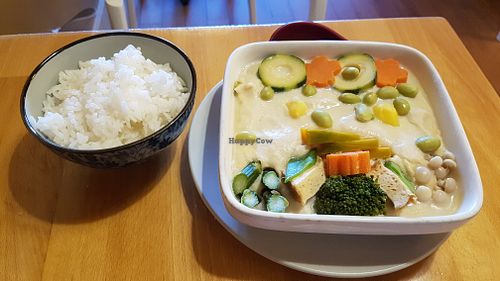 Vegetables, tofu and rice at Cha-Ya in San Francisco