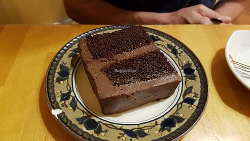 Chocolate cake at Cha-Ya in San Francisco