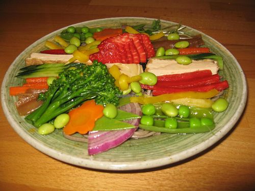 Picture I took of a vegan dish that the owners made for themselves. at Cha-Ya in San Francisco