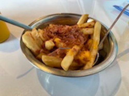 bacon-cheese fries at Comet 984 in Playa Del Carmen