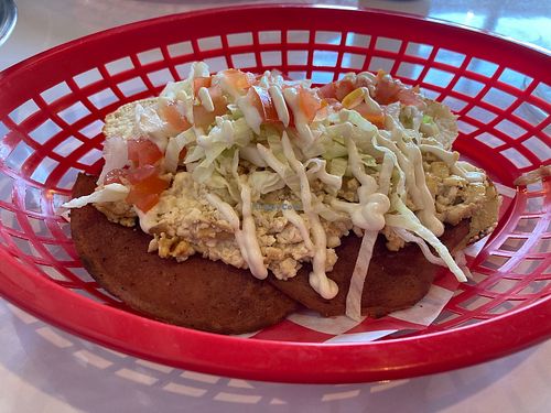 scrambled tofu sandwich at Comet 984 in Playa Del Carmen