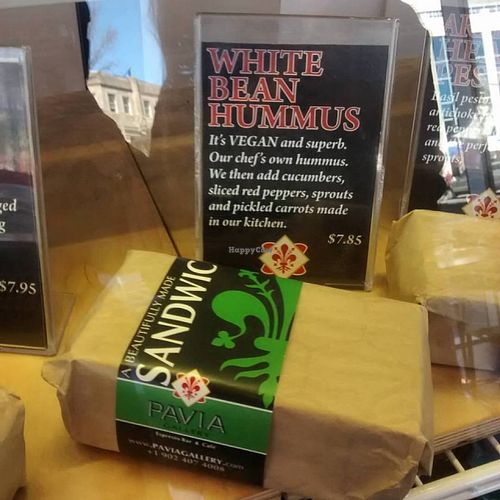 Vegan wrap at Pavia Gallery in Halifax