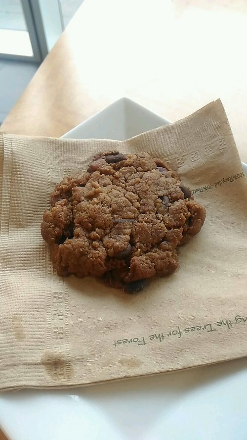 vegan peanut butter chocolate chip cookie at Pavia Gallery in Halifax