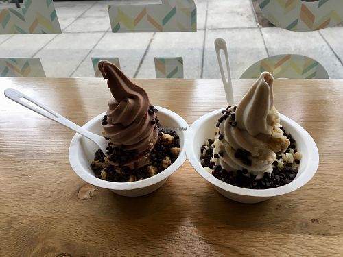 Hers and his at Eb & Bean - Broadway in Portland