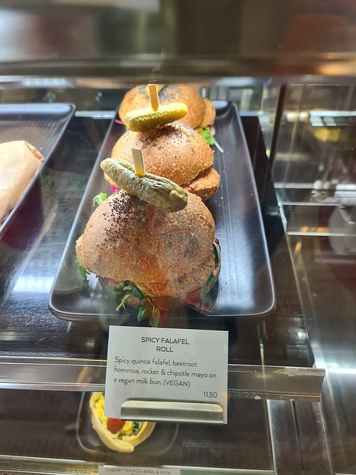 Falafel at Broad Bean Organic Grocer in Southbank