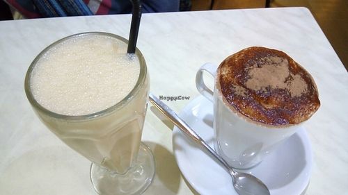 Iced Latte & Hot Chocolate. at Cafe 50 in Yeovil