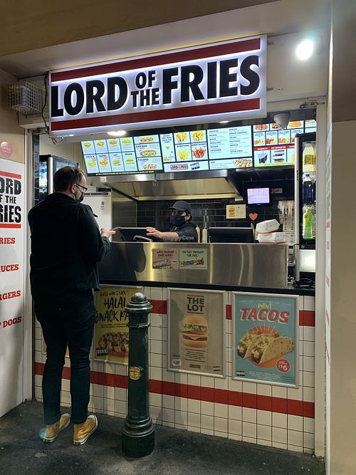 Shop front at Lord of the Fries - Flinders Street in Melbourne