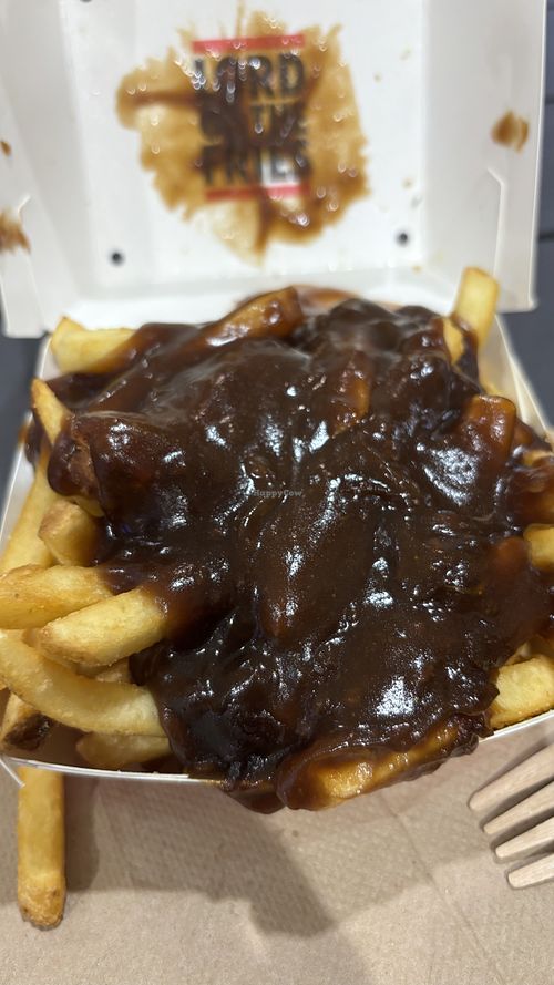 Nugget munch box with gravy. Delicious gravy!  at Lord of the Fries - Flinders Street in Melbourne