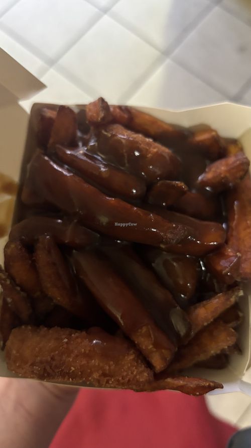 Nuggets munch box with sweet potato fries   at Lord of the Fries - Flinders Street in Melbourne