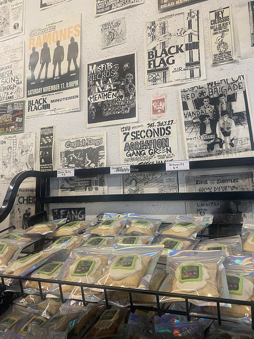 Pricing of Astrotarts and Wall Art (Flyers)  at Rad Coffee in Upland