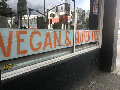 Out front at Blackbird Pizza in Portland