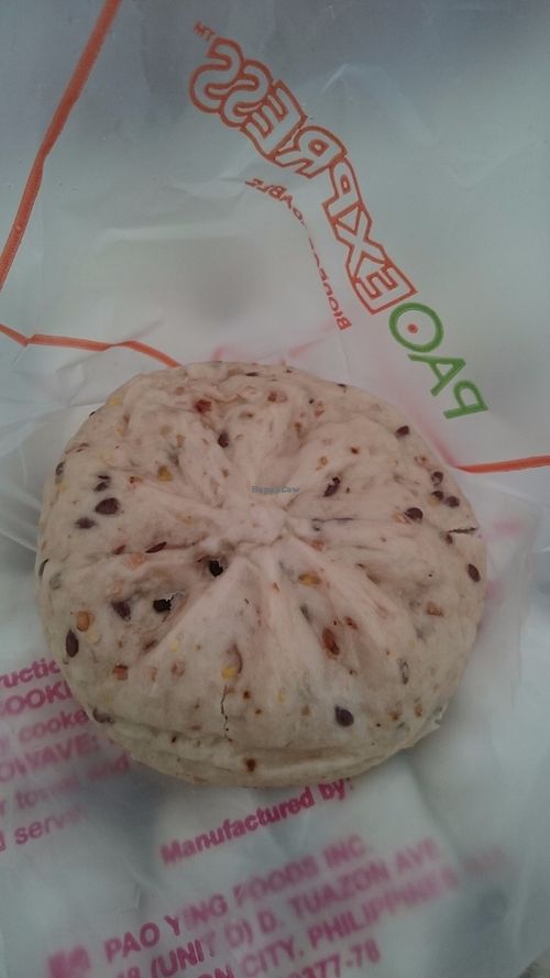 Steamed bun filled with veggies  at Legazpi Sunday Market in Makati