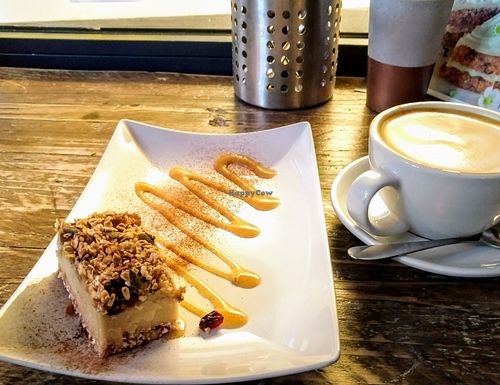 apple crumble & hazel latte, match made in heaven at Pumpkin Brown in Edinburgh