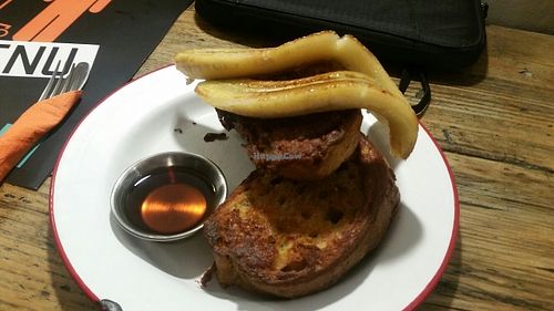 Vegan french toast at The Caffeine Drip in Edinburgh