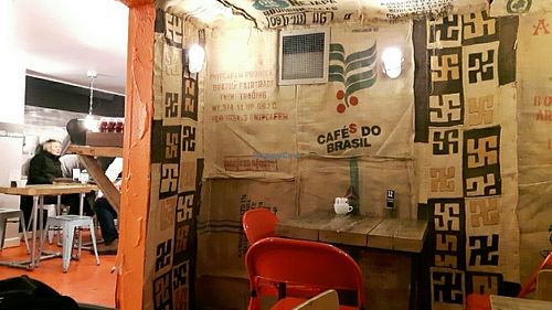 seating at The Caffeine Drip in Edinburgh