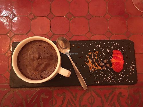 Chocolate mousse at Estudio Vegetariano in Lagos